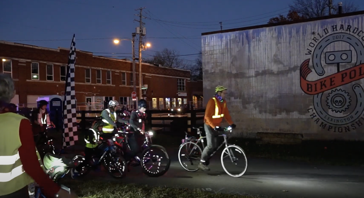 VIDEO: Lexington residents light up trails at Lex Glow Ride